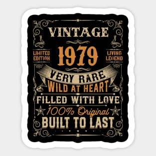 Vintage 1979 Limited Edition Sticker